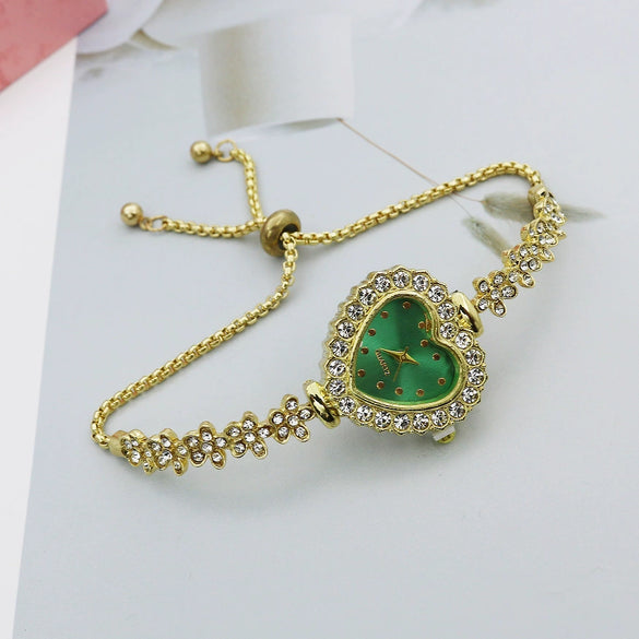 Women's Quartz Watch Alloy Stainless Steel Heart Shape Retro Leisure Style