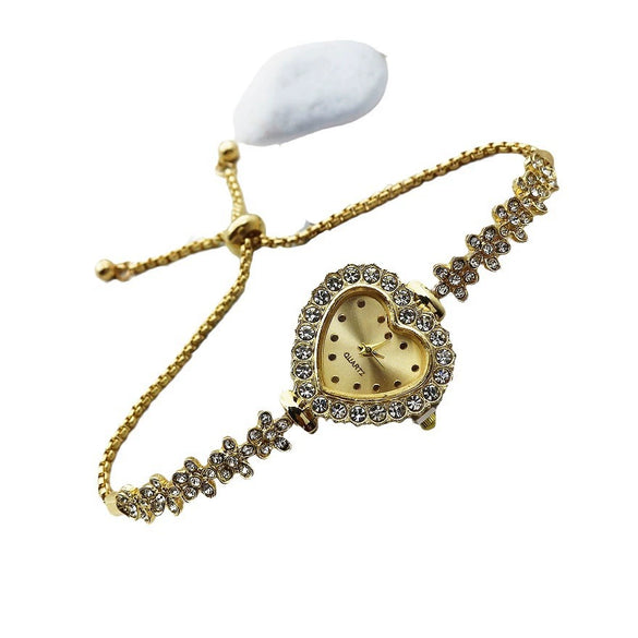 Women's Quartz Watch Alloy Stainless Steel Heart Shape Retro Leisure Style