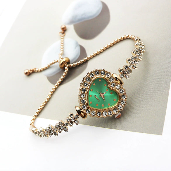 Women's Quartz Watch Alloy Stainless Steel Heart Shape Retro Leisure Style