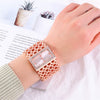 Women's Quartz Watch Alloy Stainless Steel Rectangle Casual Style