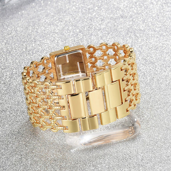 Women's Quartz Watch Alloy Stainless Steel Rectangle Casual Style