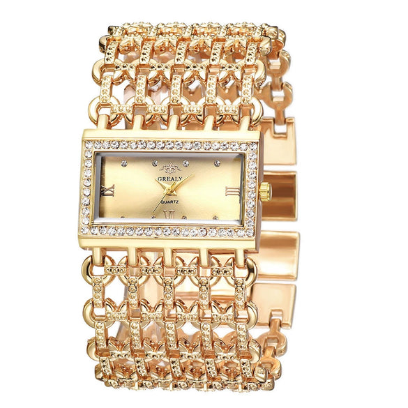 Women's Quartz Watch Alloy Stainless Steel Rectangle Casual Style