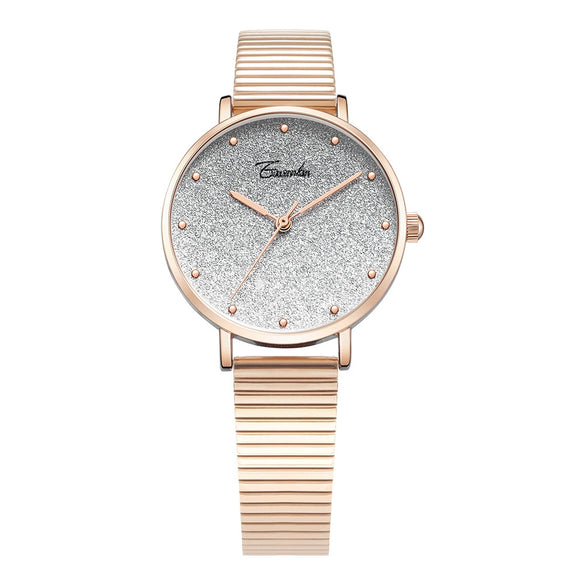 Women's Quartz Watch Alloy Stainless Steel Round Dial Leisure Style