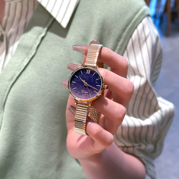 Women's Quartz Watch Alloy Stainless Steel Round Dial Leisure Style