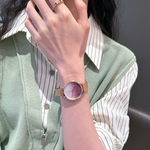 Women's Quartz Watch Alloy Stainless Steel Round Dial Leisure Style