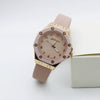 Women's Quartz Watch Leather Pu Alloy Mineral Strengthened Glass Mirror Rhombus Dial Leisure Style