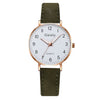 Women's Quartz Watch Set Canvas Strap Alloy Case Round Dial Leisure Style