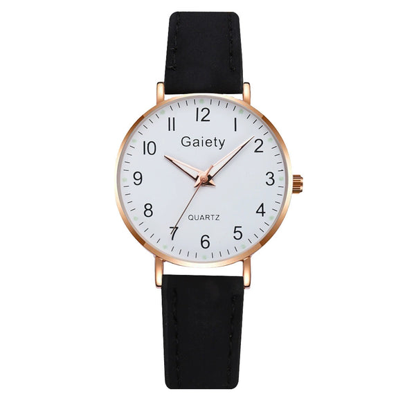 Women's Quartz Watch Set Canvas Strap Alloy Case Round Dial Leisure Style