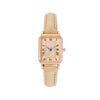 Women's Quartz Watch Zinc Alloy Case Pu Strap Rectangular Dial Fashion Retro Design