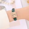 Women's Quartz Watch Zinc Alloy Case Pu Strap Rectangular Dial Fashion Retro Design
