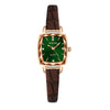 Women's Quartz Waterproof Watch With Solid Stainless Steel Band And Small Square Dial