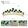 Women's Red Rose Electroplated Metal Bridal Crown Baroque Wedding Headpiece Elegant Hair Accessory