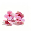 Women’s Resin Flower Earrings With Electroplated Finish And Steel Ear Needles Fresh Sweet Floral Jewelry