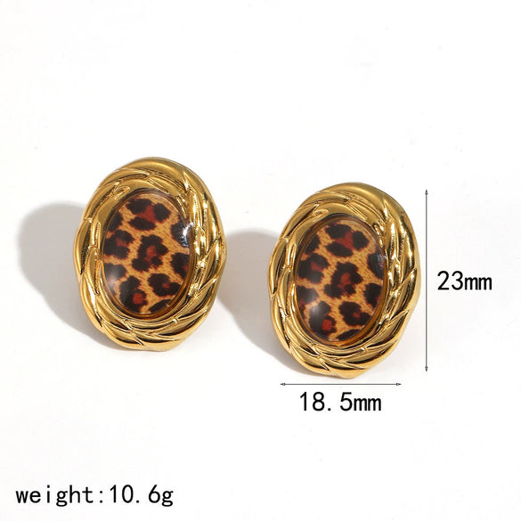 Women's Resin Jewelry Set With Geometric Bracelet Ring And Amber Colored Earrings Electroplated Ins Style Accessories
