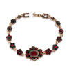 Women's Retro Alloy Flower Pendant Bracelet With Electroplated Finish Vintage Style Fashion Jewelry Accessory