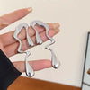 Women's Retro Alloy Geometric Drop Earrings With Irregular Ushaped Design And Electroplated Finish