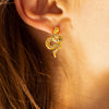 Women's Retro Animal Geometric Stainless Steel Earrings