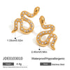 Women's Retro Animal Geometric Stainless Steel Earrings