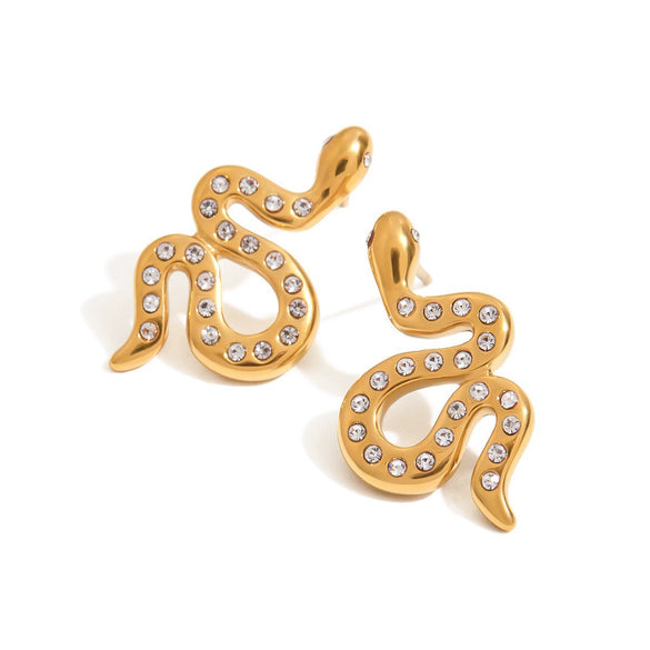 Women's Retro Animal Geometric Stainless Steel Earrings