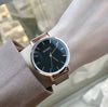Women's Retro Artistic Leisure Watch With Alloy Case And Stainless Steel Strap And Buckle Round Dial