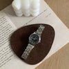 Women's Retro Artistic Simple Elegant Digital Scale Quartz Watch With Steel Band Alloy Case And Ordinary Glass Mirror