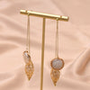 Women's Retro Baroque Freshwater Pearl Button Earrings With Woven Geometric Design And Electroplated Finish High Quality Jewelry