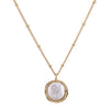 Women's Retro Baroque Pearl Beaded Chain Necklace In Titanium Steel With Gold Color Finish Geometric Fashion Jewelry