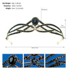 Women’s Retro Baroque Rhinestone Crown Tiara Alloy Headband For Party Dressup And Photography