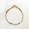 Women's Retro Bohemian Handwoven Glass Glaze Beaded Bracelet With Geometric Pattern