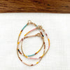 Women's Retro Bohemian Handwoven Glass Glaze Beaded Bracelet With Geometric Pattern
