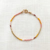 Women's Retro Bohemian Handwoven Glass Glaze Beaded Bracelet With Geometric Pattern