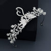 Women's Retro Bridal Crown Headpiece With Pearl And Rhinestone Alloy Swan Design Wedding Hair Accessory