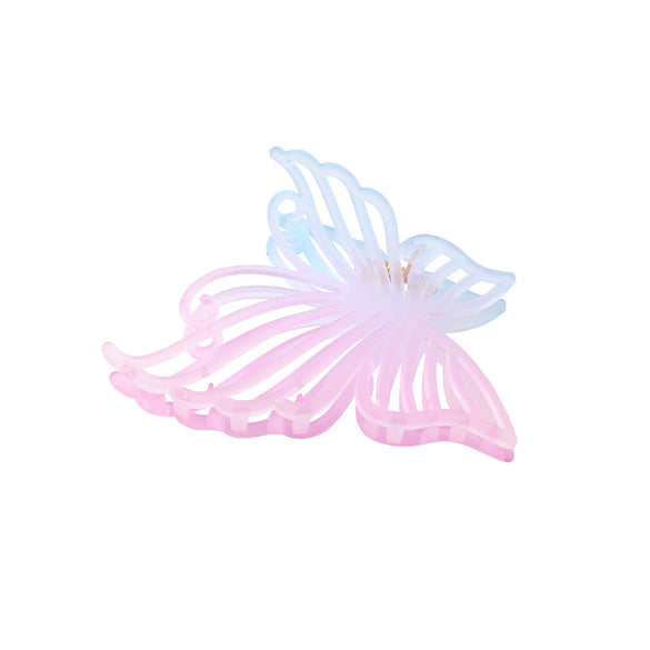 Women's Retro Butterfly Hair Shark Clip With Frosted Gradient Color And Baking Paint Design