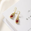 Women's Retro Copper Pixiu Animal Earrings With Micro Inlaid Zircon Minimalist Auspicious Design