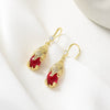 Women's Retro Copper Pixiu Animal Earrings With Micro Inlaid Zircon Minimalist Auspicious Design