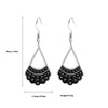 Women's Retro Drop Oil Fanshaped Copper Alloy Stud Earrings