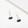 Women's Retro Drop Oil Fanshaped Copper Alloy Stud Earrings