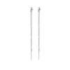Women's Retro Elegant Metal Tassel Earrings With Geometric Pattern And Electroplating Treatment