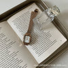 Women's Retro Elegant Quartz Watch Alloy Case Ordinary Glass Mirror Rectangular Style