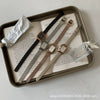 Women's Retro Elegant Quartz Watch Alloy Case Ordinary Glass Mirror Rectangular Style