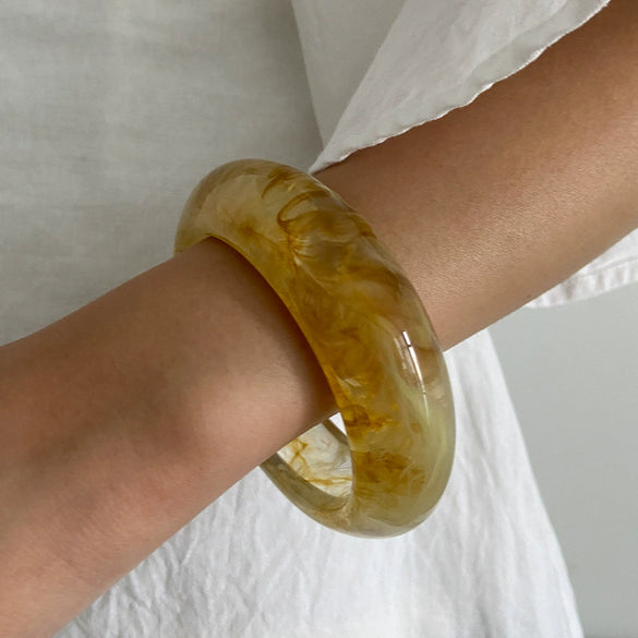 Women's Retro Elegant Resin Polish Geometric Style Combination Bracelet