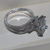 Women's Retro Elegant Ring Copper Zircon Geometric