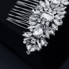 Women's Retro Exotic Bridal Hair Comb Alloy Geometric Weaving Rhinestone Hair Accessory For Wedding And Banquet
