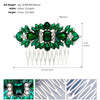 Women's Retro Exotic Bridal Hair Comb Alloy Geometric Weaving Rhinestone Hair Accessory For Wedding And Banquet