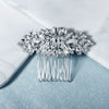 Women's Retro Exotic Bridal Hair Comb Alloy Geometric Weaving Rhinestone Hair Accessory For Wedding And Banquet