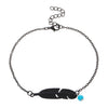 Women's Retro Fashion Hollow Leaf Alloy Feather Anklet