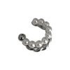 Women's Retro Geometric Alloy Pearl Clip On Earrings Elegant Electroplated Ear Clips Without Piercing Fashion Jewelry