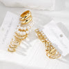 Women's Retro Geometric Alloy Pearl Earrings Set With Electroplating
