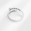 Women's Retro Geometric Copper Open Ring With Rainbow Drill And Electroplating