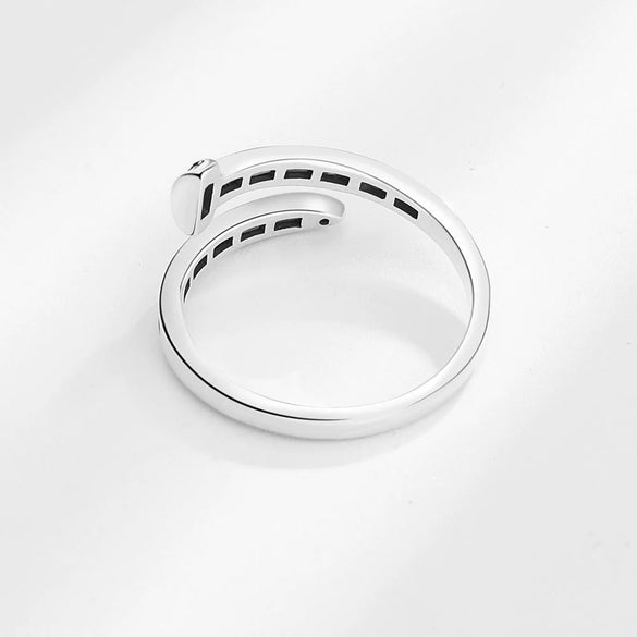 Women's Retro Geometric Copper Open Ring With Rainbow Drill And Electroplating